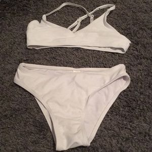 White bikini bottoms